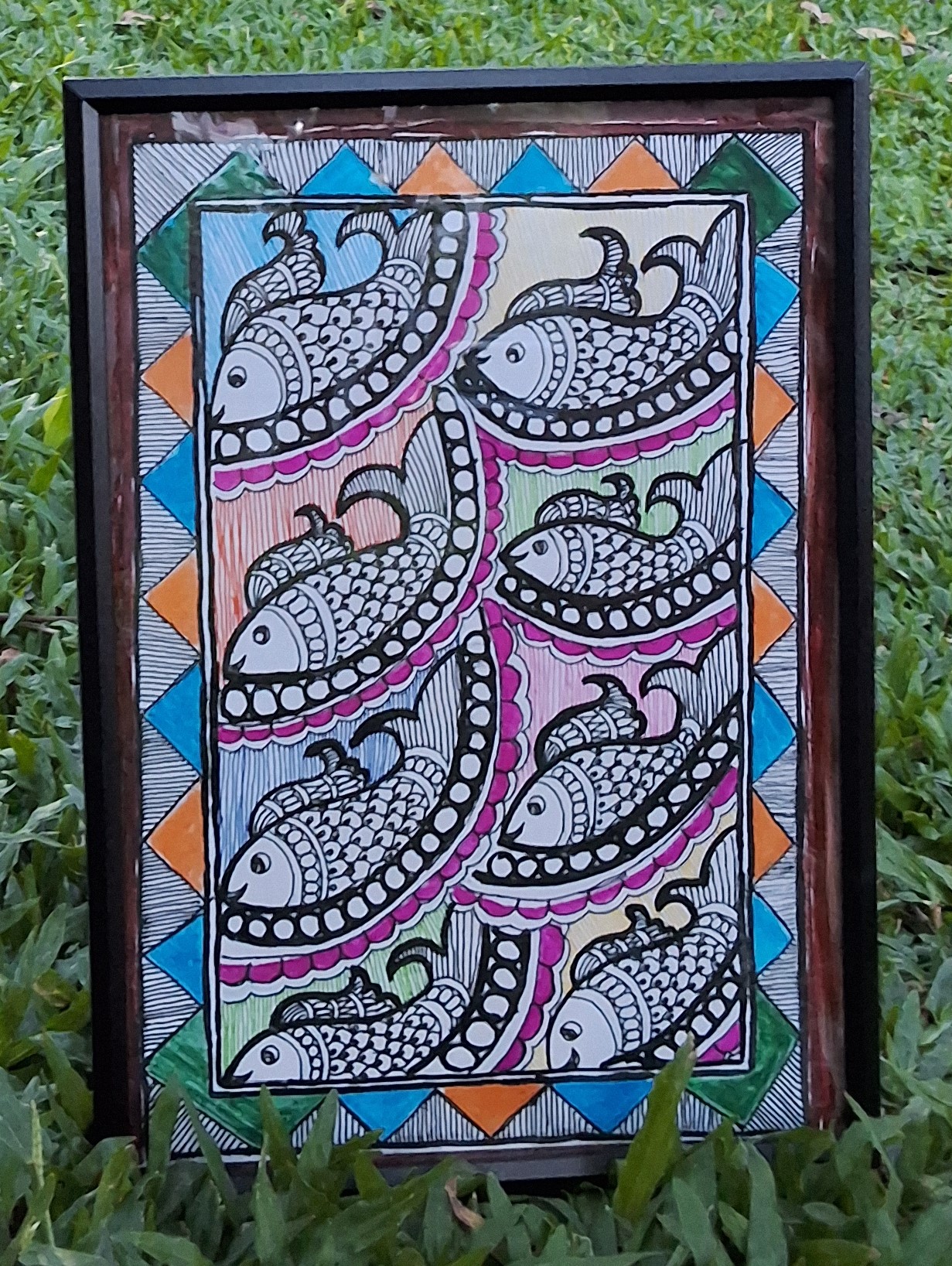 260418 MADHUBANI FISH(PH009) - Image 1