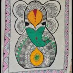 APPLIQUE TOUCH MADHUBANI GANESH(EMW0016)